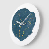 《星座》乙女座 ラージ壁時計 (傾斜)