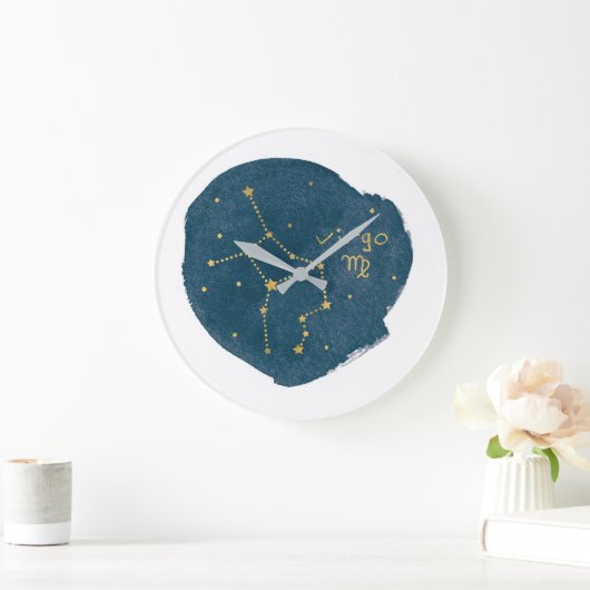 《星座》乙女座 ラージ壁時計 (ホーム)