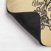 《星座》乙女座〔占星術の〕十二宮図アンティークルック マウスパッド (コーナー)