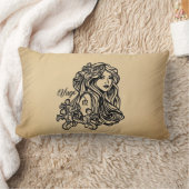 《星座》乙女座〔占星術の〕十二宮図アンティークルック ランバークッション (ブランケット)