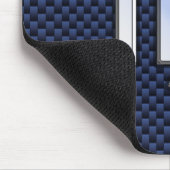 《星座》乙女座〔占星術の〕十二宮図オンネイビーブルーカーボンファイバープリントスタイル マウスパッド (コーナー)