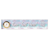 《星座》乙女座〔占星術の〕十二宮図オンパステルズヌアクマザーオブパール デスクネームプレート (正面)