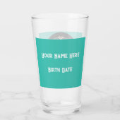 《星座》乙女座〔占星術の〕十二宮図カスタマイズビール タンブラーグラス (裏面)