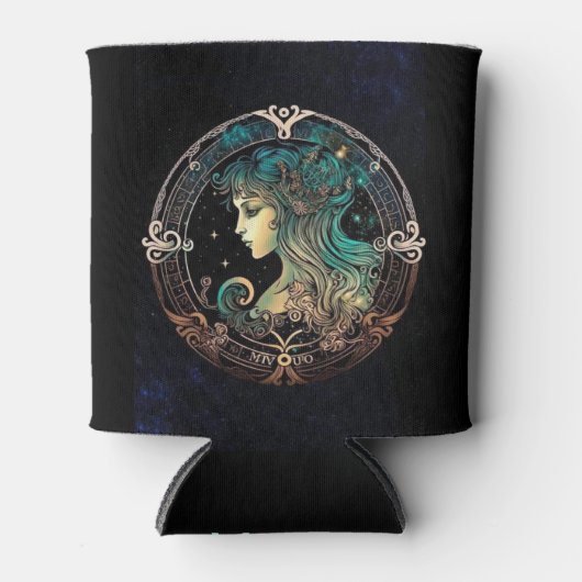 《星座》乙女座〔占星術の〕十二宮図クーラーボックススタイリッシュ- & practical 缶クーラー (正面)