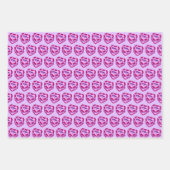 《星座》乙女座〔占星術の〕十二宮図コケットハートお誕生日ケーキ ラッピングペーパーシート (正面3)