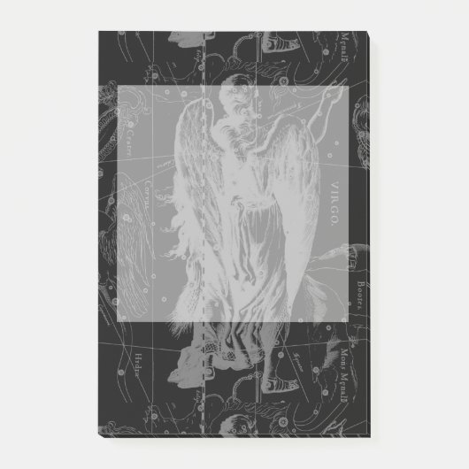 《星座》乙女座〔占星術の〕十二宮図コンステレーションヘベリアス1690 ポストイット (正面)