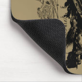 《星座》乙女座〔占星術の〕十二宮図コンステレーションヘベリアス1690 マウスパッド (コーナー)