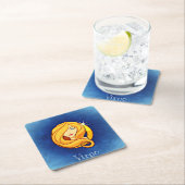 《星座》乙女座〔占星術の〕十二宮図コースター スクエアペーパーコースター (インサイチュ)