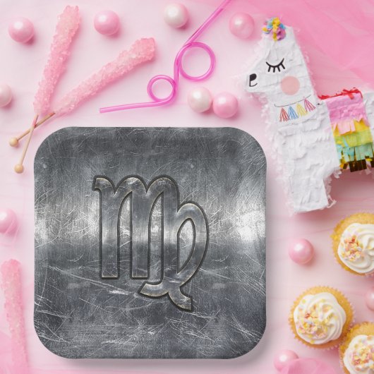 《星座》乙女座〔占星術の〕十二宮図サインイグランジン動揺してスタイルDecor ペーパープレート (パーティー)