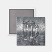 《星座》乙女座〔占星術の〕十二宮図サインイグランジン動揺してスタイルDecor マグネット (正面/裏面)