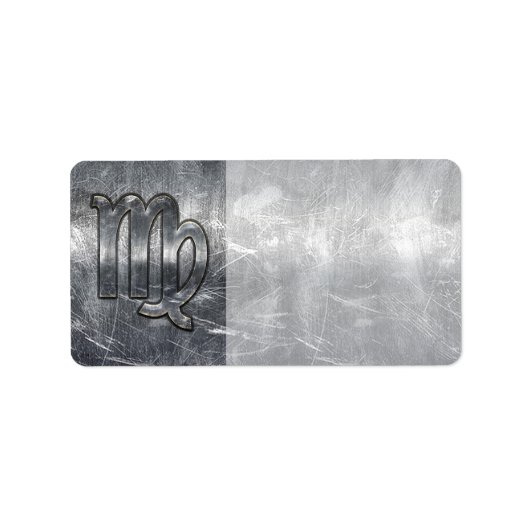 《星座》乙女座〔占星術の〕十二宮図サインイングランジ動揺してスタイル ラベル (正面)