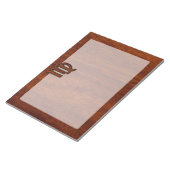 《星座》乙女座〔占星術の〕十二宮図サインインマホガニー木材スタイル ノートパッド (アングル)