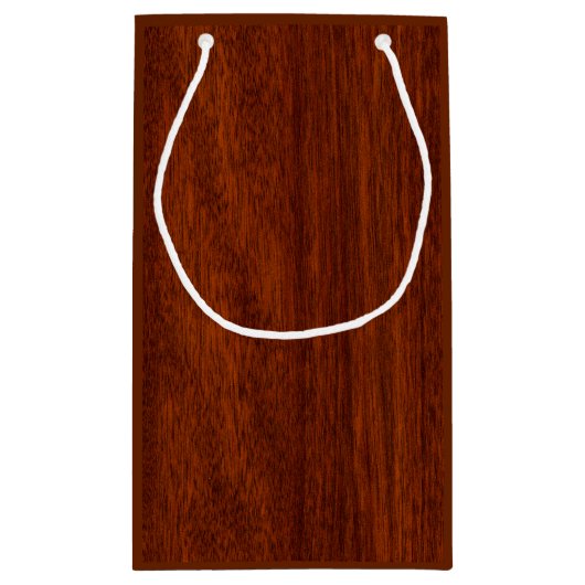 《星座》乙女座〔占星術の〕十二宮図サインインリッチマホガニーウッドスタイル スモールペーパーバッグ (裏面)