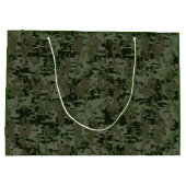 《星座》乙女座〔占星術の〕十二宮図サインオンウッドランドデジタル迷彩柄 ラージペーパーバッグ (裏面)