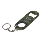 《星座》乙女座〔占星術の〕十二宮図サインオングリーンデジタルカモフラージュ キーホルダー栓抜き (正面アングル)