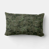 《星座》乙女座〔占星術の〕十二宮図サインオングリーンデジタル迷彩柄スタイル ランバークッション (裏面)