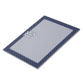 《星座》乙女座〔占星術の〕十二宮図サインオンネイビーブルーカーボンファイバースタイル ノートパッド (アングル)