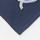 《星座》乙女座〔占星術の〕十二宮図サインオンネイビーブルーデコール フリースブランケット (角)