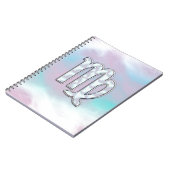 《星座》乙女座〔占星術の〕十二宮図サインオンパステルズヌカースタイルプリント ノートブック (左側)