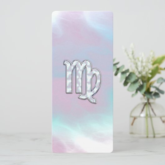 《星座》乙女座〔占星術の〕十二宮図サインオンパステルズマザーオブパール (スタンド正面)