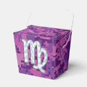 《星座》乙女座〔占星術の〕十二宮図サインオンピンクデジタルカモグ フェイバーボックス (正面サイド)