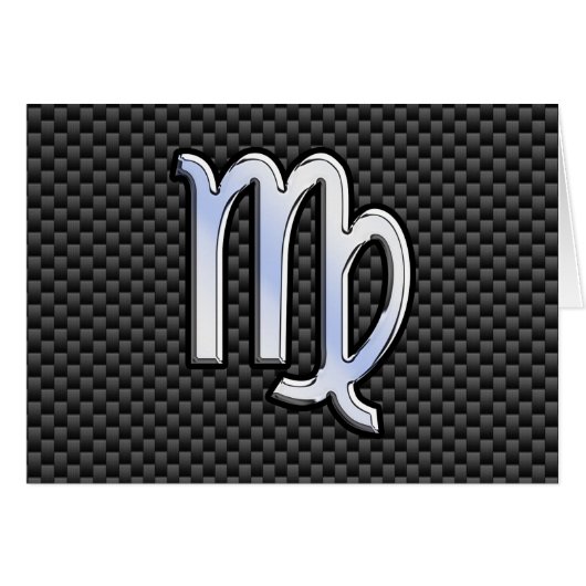 《星座》乙女座〔占星術の〕十二宮図サインオン炭炭素繊維スタイル (正面横)