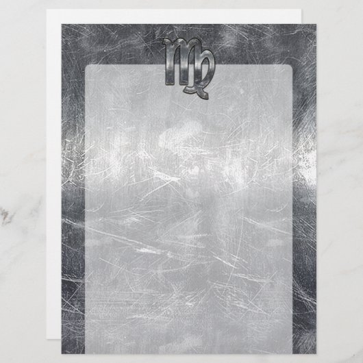 《星座》乙女座〔占星術の〕十二宮図サインシルバーグランジ動揺してスタイル (正面/裏面)