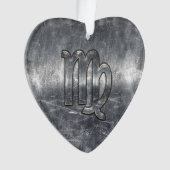 《星座》乙女座〔占星術の〕十二宮図サインシルバーグランジ動揺してスタイル オーナメント (正面)