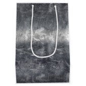 《星座》乙女座〔占星術の〕十二宮図サインシルバー動揺してスタイル ミディアムペーパーバッグ (裏面)