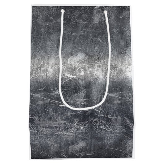 《星座》乙女座〔占星術の〕十二宮図サインシルバー動揺してスタイル ミディアムペーパーバッグ (裏面)