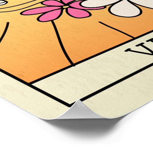 《星座》乙女座〔占星術の〕十二宮図サイン抽象芸術アートヴィンテージポスター ポスター (角)