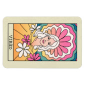 《星座》乙女座〔占星術の〕十二宮図サイン抽象芸術アートヴィンテージ マグネット (横)