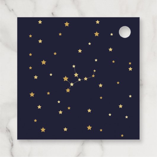 《星座》乙女座〔占星術の〕十二宮図サンキューベイビーシャワー フェイバータグ (裏面)