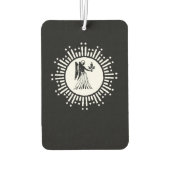 《星座》乙女座〔占星術の〕十二宮図シンボルと星と放射日が差すこと カーエアーフレッシュナー (裏面)