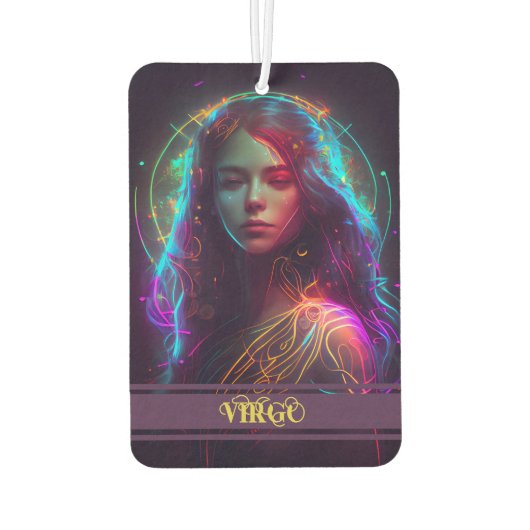《星座》乙女座〔占星術の〕十二宮図シンボルや象徴シアルエアフレッシュナー カーエアーフレッシュナー (裏面)