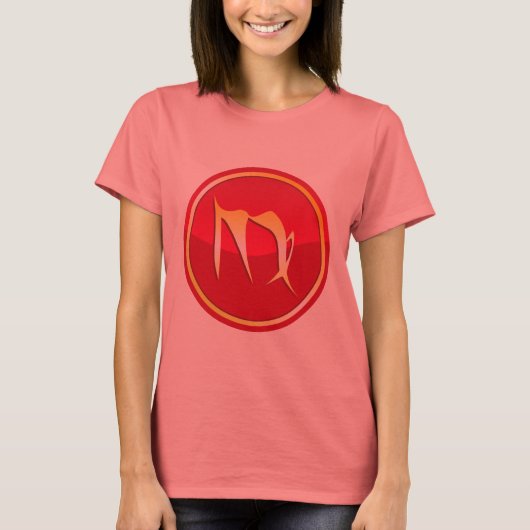 《星座》乙女座-〔占星術の〕十二宮図シンボルや象徴 Tシャツ (正面)