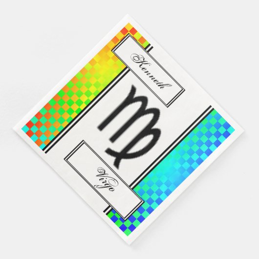 《星座》乙女座〔占星術の〕十二宮図シンボル標準by Kenneth Yoncich (コーナー)