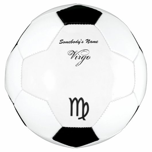 《星座》乙女座〔占星術の〕十二宮図シンボル標準by Kenneth Yoncich サッカーボール (正面)