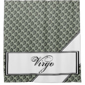 《星座》乙女座〔占星術の〕十二宮図シンボル標準by Kenneth Yoncich シャワーカーテン (正面)