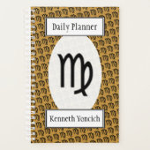 《星座》乙女座〔占星術の〕十二宮図シンボル標準by Kenneth Yoncich プランナー手帳 (正面)
