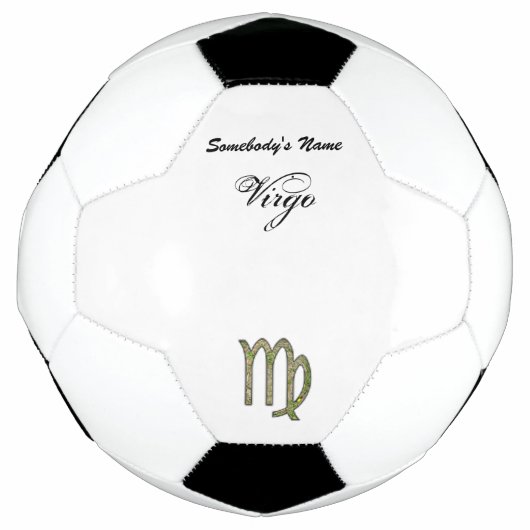 《星座》乙女座〔占星術の〕十二宮図シンボル要素byケネス・ヨンチッチ サッカーボール (正面)
