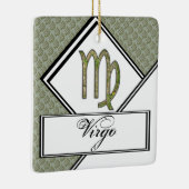 《星座》乙女座〔占星術の〕十二宮図シンボル要素byケネス・ヨンチッチ セラミックオーナメント (右)