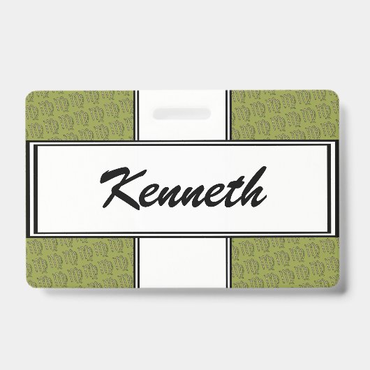 《星座》乙女座〔占星術の〕十二宮図シンボル要素byケネス・ヨンチッチ バッジ (表面)