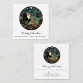 《星座》乙女座〔占星術の〕十二宮図スクエアビジネスカード スクエア名刺 (正面/裏面)