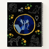 《星座》乙女座〔占星術の〕十二宮図仕訳帳 ノートブック (裏面)