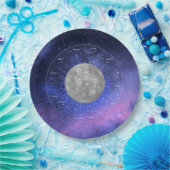 《星座》乙女座〔占星術の〕十二宮図占星術の標識 – プラネットマーキュリー ペーパープレート (パーティー)