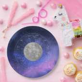 《星座》乙女座〔占星術の〕十二宮図占星術の標識 – プラネットマーキュリー ペーパープレート (パーティー)