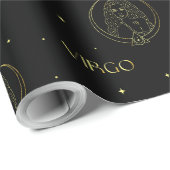 《星座》乙女座〔占星術の〕十二宮図占星術星形勾配 ラッピングペーパー (ロールコーナー)