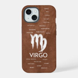 《星座》乙女座〔占星術の〕十二宮図占星術特性の人 iPhone 15ケース