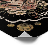 《星座》乙女座〔占星術の〕十二宮図占星術48 ポスター (角)